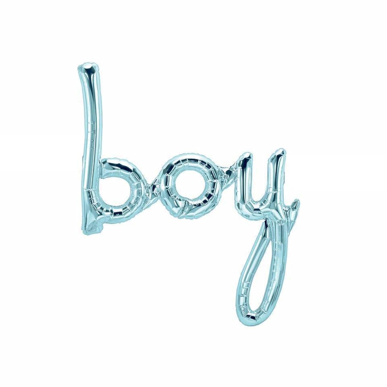 Boy Script Foil Balloon, 80cm (2 pack)