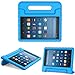 MoKo Case for All-New Fire HD 8 2016/2017/2018 - Kids Shock Proof Convertible Handle Light Weight Super Protective Stand Cover for Amazon Fire HD 8 (6th/7th/8th, 2016/2017/2018), Blue