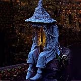 BGYVNU Witch Ghoul Solar Energy Lamp,Witch Soul