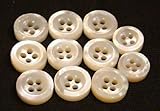 11 Mother of Pearl (MOP) shirt buttons gifts present bday birthday holiday stocking stuffers