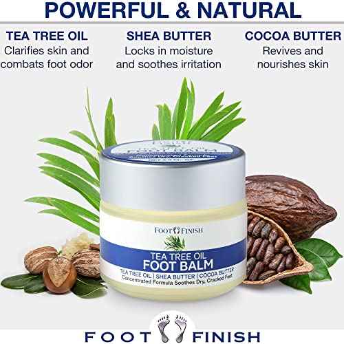 Foot Balm for Dry Cracked Feet by Foot Finish Tea Tree Oil Balm Foot