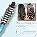 SwanMyst Curling Iron Brush, Dual Voltage Travel-friendly 1 Inch Tourmaline Ceramic Ionic Hair Curler Hot Brush, Anti-scald Instant Heat Up Curling Wand with Teeth Styling Brush
