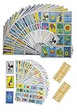 Naipes Gacela 2 Loteria Mexicana Sets (Different Sizes), 1 Jumbo Set (20 Boards, Cards and 80 Markers) & 1 Portable Set (20 Boards and Cards). Fun for The Whole Family