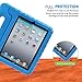 HDE iPad 2 3 4 Case for Kids - Shock Proof Bumper Heavy Duty Protective Cover Handle Stand for Apple iPad 2nd 3rd 4th Generation Tablet (Blue)