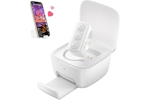 INNCNN Remote Scrolling Ring for TikTok, 2-in-1 TIK Tok Scroller Ring with Phone Holder, Wireless Page Turner for iPad/iPhone Ebook Reading, Photo Taking Video Recording Remote for iOS Android Devices White