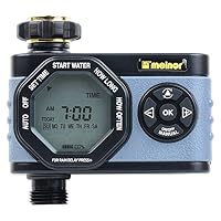 Melnor Simple and Flexible Programming, Easy Manual Override 53015 Single-Outlet Digital Water Timer, 1 Zone, 1 Zone