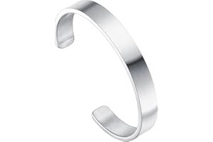 Balaijor Fashion Stainless Steel Blank Arm Band Bracelet Open Cuff Bracelet