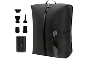 Travel Vacuum Bags with Pump, 17L IP67 TPU Reusable Premium Vacuum Bag with Viewing Window for Clothes, Space Saver for for L