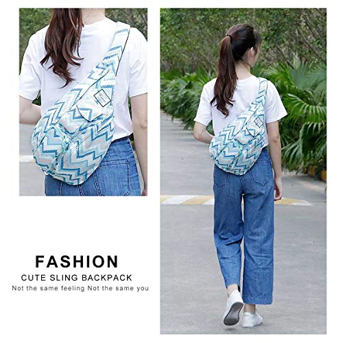 KAMO Sling Backpack - Rope Bag Crossbody Backpack Travel Multipurpose Daypacks for Men Women Lady Girl Teens - Thumbnail 6