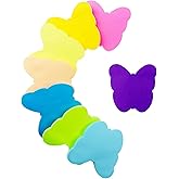 Sticky Notes, 560 Sheets 3 × 3 Inches Butterfly Shape Self Sticky Notes Pad, Colour Sticky Notes, Bright Colors Self-Stick Pads for Home Office Notebook(8 Color)