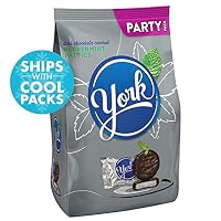 YORK Dark Chocolate Candy Peppermint Patties, Miniatures, Party Bag