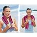 He Cheng Cooling Towel for Sports, Cool Bowling Fitness Yoga Towels, Soft Ice Cold Towel for Men, Running, Hiking, Golf, Yoga, Gym, Stay Cool for Travel Camping Golf, Pink
