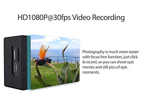 Lightdow-LD4000-1080P-HD-Sports-Action-Camera-Bundle-with-DSPNT96650-Chip-15-Inch-LPS-TFT-LCD-170-Wide-Angle-Lens-and-Bonus-Battery-Blue