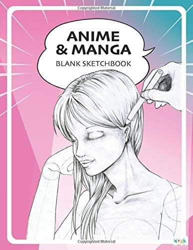 Anime & Manga Blank Sketchbook: Draw Your Own Anime Manga Comics Paperback – 6 Oct 2019