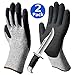 2 Pairs Cut Resistant Gloves, Superior Grip Coating Anti-Slip Durable Level 5 Protection for Garden Car Outdoor Construction Multi-Purpose.