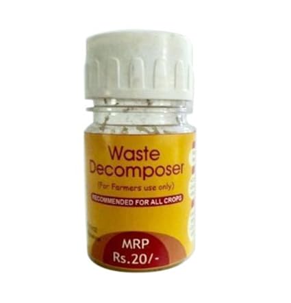 Waste Decomposer made by using NCOF technology Ghaziabad Organic waste decomposer Pack of 10, 30ml per bottle