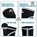 Men’s Sports & Weightlifting Non Slip Compression Knee Sleeves 7mm 1 Pair Great Support & Relief from Muscle Pain & Fatigue