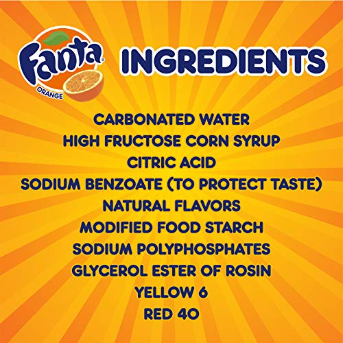 Fanta Orange Soda Fruit Flavored Soft Drink, 12 fl oz, 12 Pack