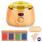 Waxing Kit Wax Warmer Wax Machine for Hair Removal Kit Waxing Pot Brazilian Bikini Wax Kit Heater Painless Wax Hair Removal Kit Wax Melt Warmer with Digital LCD Display with Temperature Control