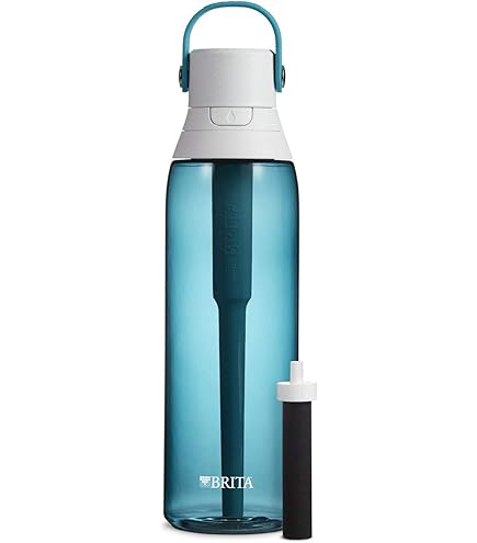 thumbnail image 2 of Tefola Filter Water Bottle With 5-Stage Purification, BPA Free 650 Ml(22 Oz) Water Bottle With Straw & Carabiner, Built-in Compass In Bottle Cap For Travel, Hiking, Camping & Survival 2 of 9