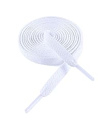 VSUDO 63" Flat Snow White Shoe Laces for Sneakers