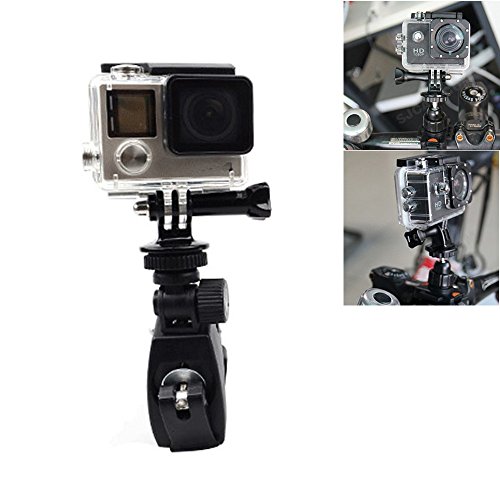 ToughstyTM Motorcycle Bike Quick Release Handlebar Mount Clamp with Tripod Adapter for GoPro HD Hero 4 3+ 3 2 1