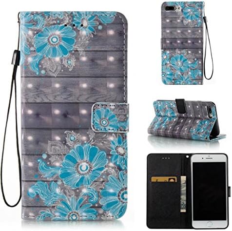 iPhone 8 Plus Case, iPhone 7 Plus Case, Slark Wallet Case [Kickstand][Card Holder] ID Slot[Hand Strap][Flip][For Women] Shockproof Full Protective PU Leather Cover for Apple iPhone 7/8 Plus