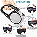 Double Retractable Dog Leash for Two Dogs Up to 50 lbs Per Dog - 16 ft Coupler Dog Leashes for Small Medium Dogs - One Locked System, Non Slip Grip, Tangle Free