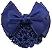 Driew Hair Clip, 6 Pcs Hair Net with Bow Hair Snoods for Women, Velvet, Polyester, Metal