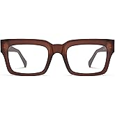 AMOMOMA Retro Square Reading Glasses for Women,Men,Blue Light Blocking Computer Readers TR90 AM6137