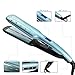 Hair Straightener, Mangee Extra wide Tourmaline Ceramic Flat Iron for All Hair Types with Adjustable Temperature Professional Straightener and Salon High Heat 200℉-450℉ Heats Up Fast (LightBlue)thumb 1