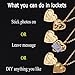 U7 I Love You Necklace that Hold Pictures 18K Gold Plated Heart Pendant Women Photo Locket Jewelry