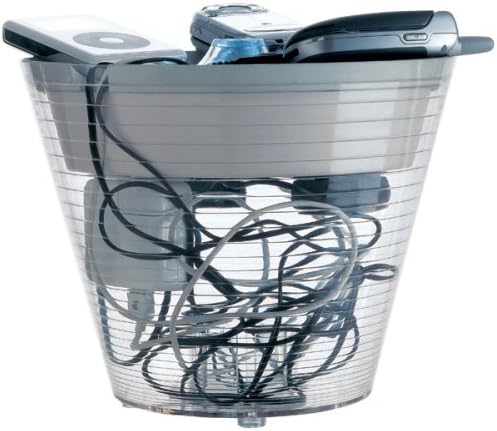 Apple iPod Charger &amp; more: MultiPot Personal Electric Multisocket Charging Hub &amp; LED Lamp: recharge your iPod, cell phone, blackberry, etc., all in one place. * Color is Transparent *