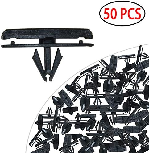 ZHUBANG Auto Body Clips Fender Flare Moulding Clips Car Rivet Clips Assortment Flared Fenders Fasteners Bumper Retainer Nylon Clips 50 PCS Fit for Chrysler Jeep Wrangler