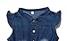 YJ.GWL Girls Dress Denim Floral Skirt with Rose Girls Clothes Kids Skirt