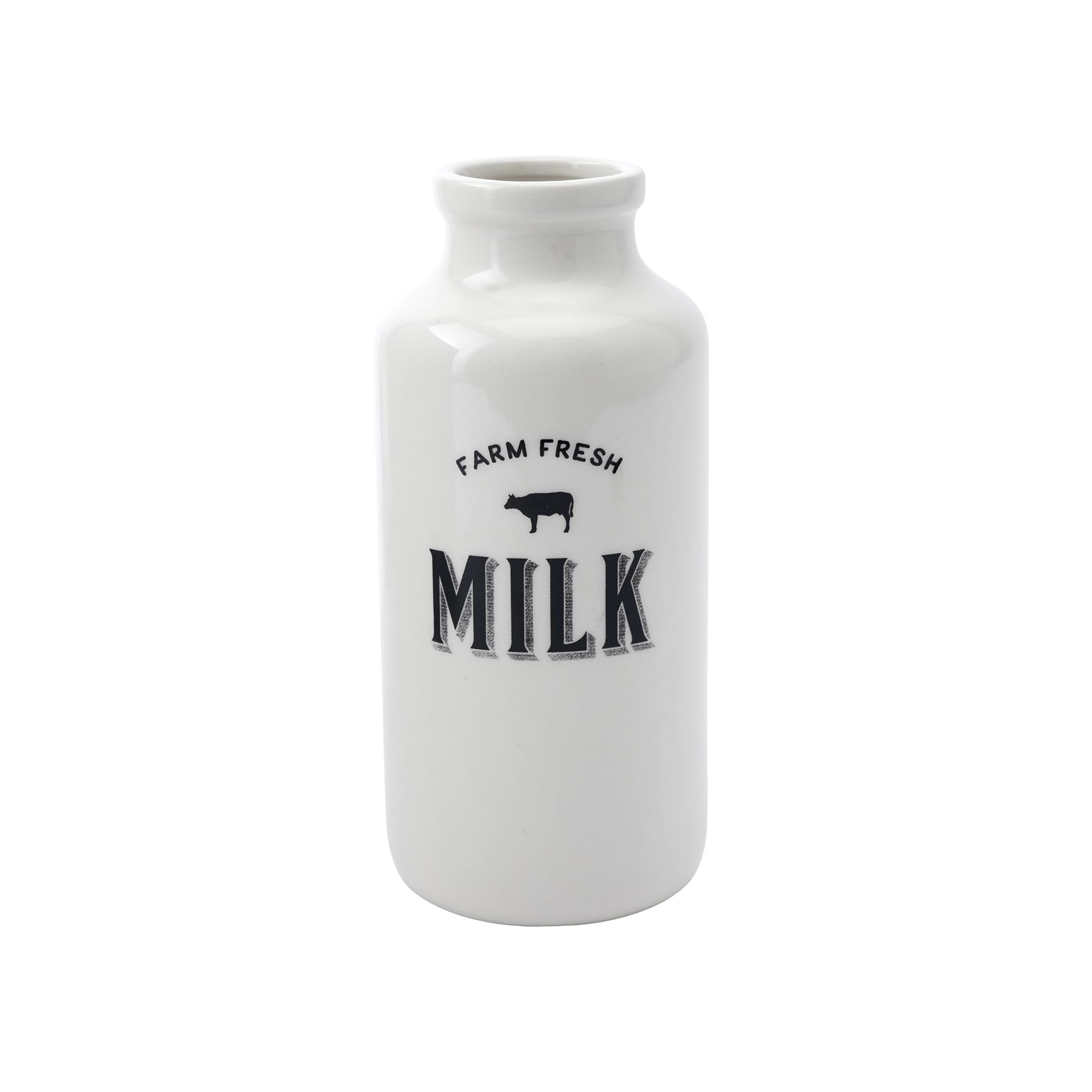 CGB Giftware | Loft 'Farm Fresh' Ceramic Milk Bottle in Gift Box | Homeware | Serveware | Milk Jug | Kitchenware | GB07364