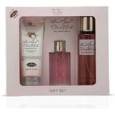 Al-Rehab Choco Musk Marshamallow 3 Piece Set for Men &amp; Women (1.7 Oz Eau de Parfum Spray + 6.7 Oz Shower Gel + 8.4 Oz Body Mist)