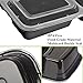 25 SZUAH Meal Prep Containers - 3 Compartments Food Prep Containers - Bento Lunch Boxes with Lids, FDA Approved & BPA Free, Stackable & Reusable, Dishwasher/Microwave/Freezer Safe,34 oz…