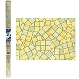 Mosaic Beige Green Orange Sage Self Adhesive Paper