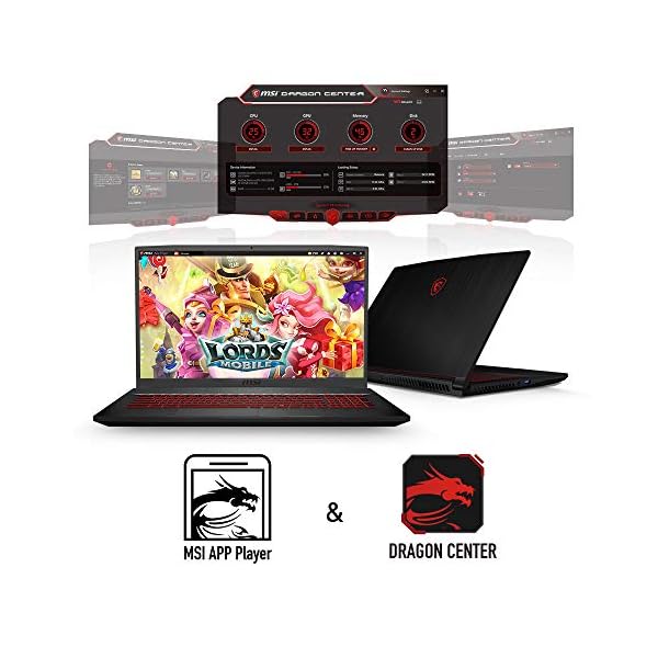 MSI GF63 9SC 419UK 15.6 Inch Thin Bezel Gaming Laptop - Core i5 9300H - 8 GB RAM - 257 GB SSD - Image 8