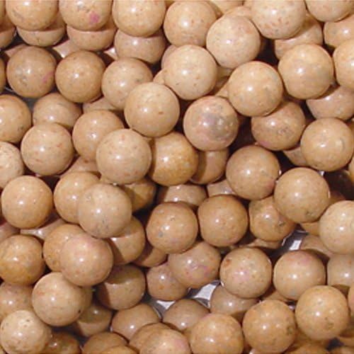 RHYOLITE 10MM ROUND GEMSTONE BEADS A+ BROWN TAN