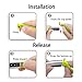 iGK Replacement Bands Compatible for Fitbit Alta and Fitbit Alta HR, Newest Adjustable Sport Strap Smartwatch Fitness Wristbands with Metal Clasp Yellow-Green Small