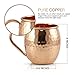 Mule Science Moscow Mule Copper Mugs - Set of 2-100% HANDCRAFTED - Pure Solid Copper Mugs 16 oz Gift Set with BONUS: Cocktail Copper Straws, Shot glass and 2 coasters!