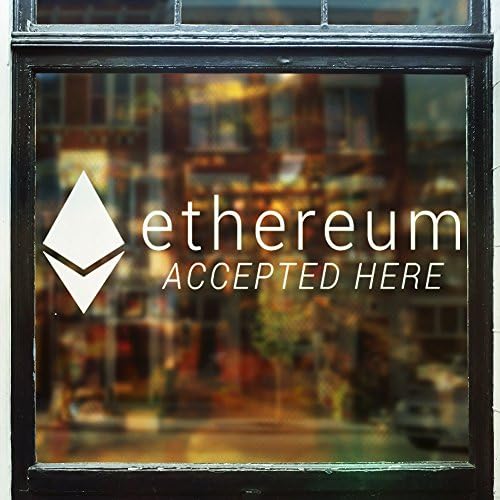 Ethereum Accepted Here Decal - Sticker - Window | Vinyl Status