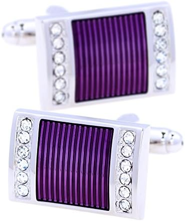KFLK Purple Enamel Cufflinks