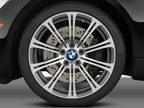4 Pieces Blue Alloy Car Wheel Rim Center Cap Hub Rings Decoration For Audi A3 A4 A5 Q3 Q5 Q7 TT Quattro, BMW X1 X3 X5 1 3 5 6 7 Series