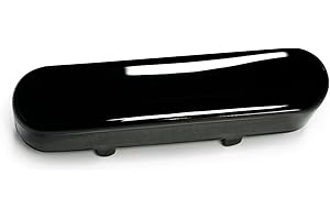 OVSAL Brass Guitar Pickup Covers Closed Pickup Covers Single Coil Electric Guitar Pickup Covers for TL Tele Telecaster Style Electric Guitar (Black)