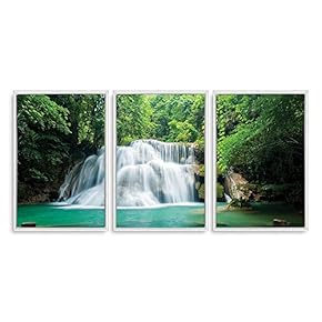 3 Piece Framed Canvas Wall Art for Living Room, Bedroom Scenery Theme Canvas Prints for Home Decoration Ready to Hang - 16"x24"x3 Panels
