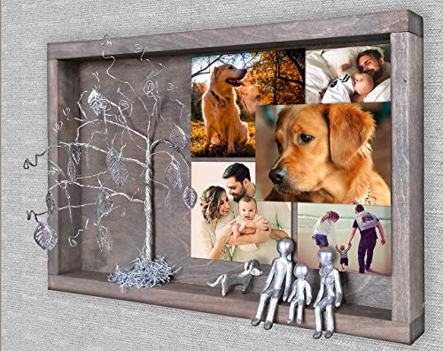 image for Iryna Shcherbinina 4-Figurines Family Picture Frame Collages for Wall 