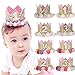 3rd Birthday Hat Princess Tiara Crown Baby Girl Headband with a Happy Birthday Banner